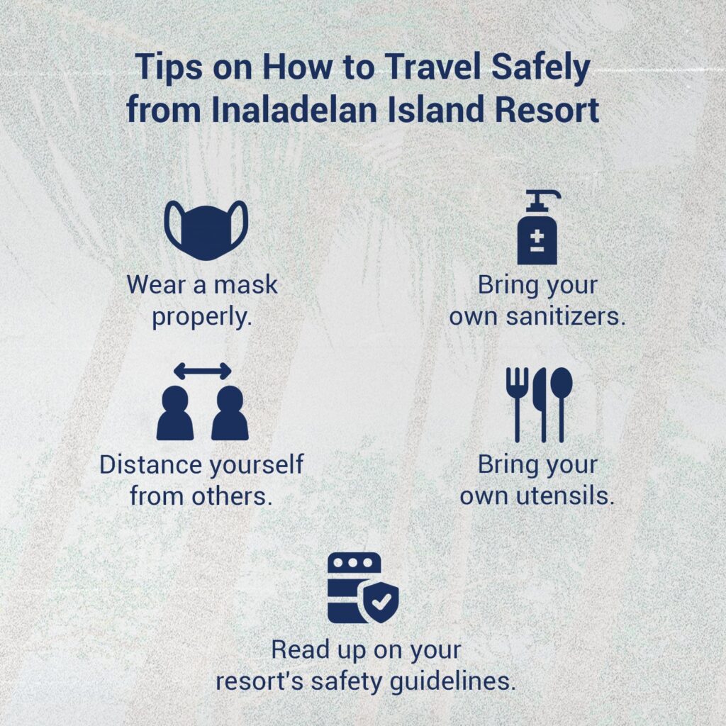 An image that informs people on how to stay safe while travelling.